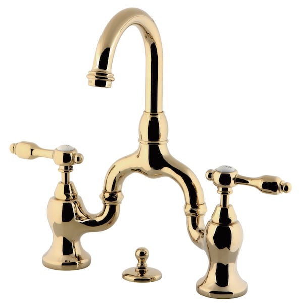 KS7992TAL Bridge Bathroom Faucet, Polished Brass